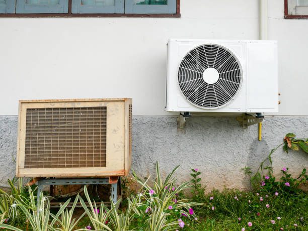https://www.istockphoto.com/photo/new-air-conditioner-condenser-and-old-air-conditioner-condenser-unit-standing-outdoors-gm837555792-137076965?searchscope=image%2Cfilm