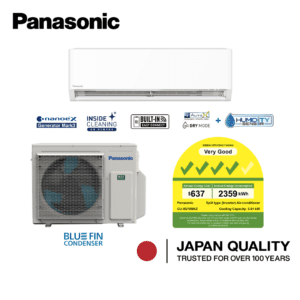 Panasonic system 1 18k BTU CU-XU18BKZ / CS-XU18BKZW / 4 Ticks / R32 Gas